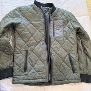 Men's Quilted Puffer Jacket - Green